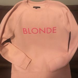 “BLONDE” sweater in pink